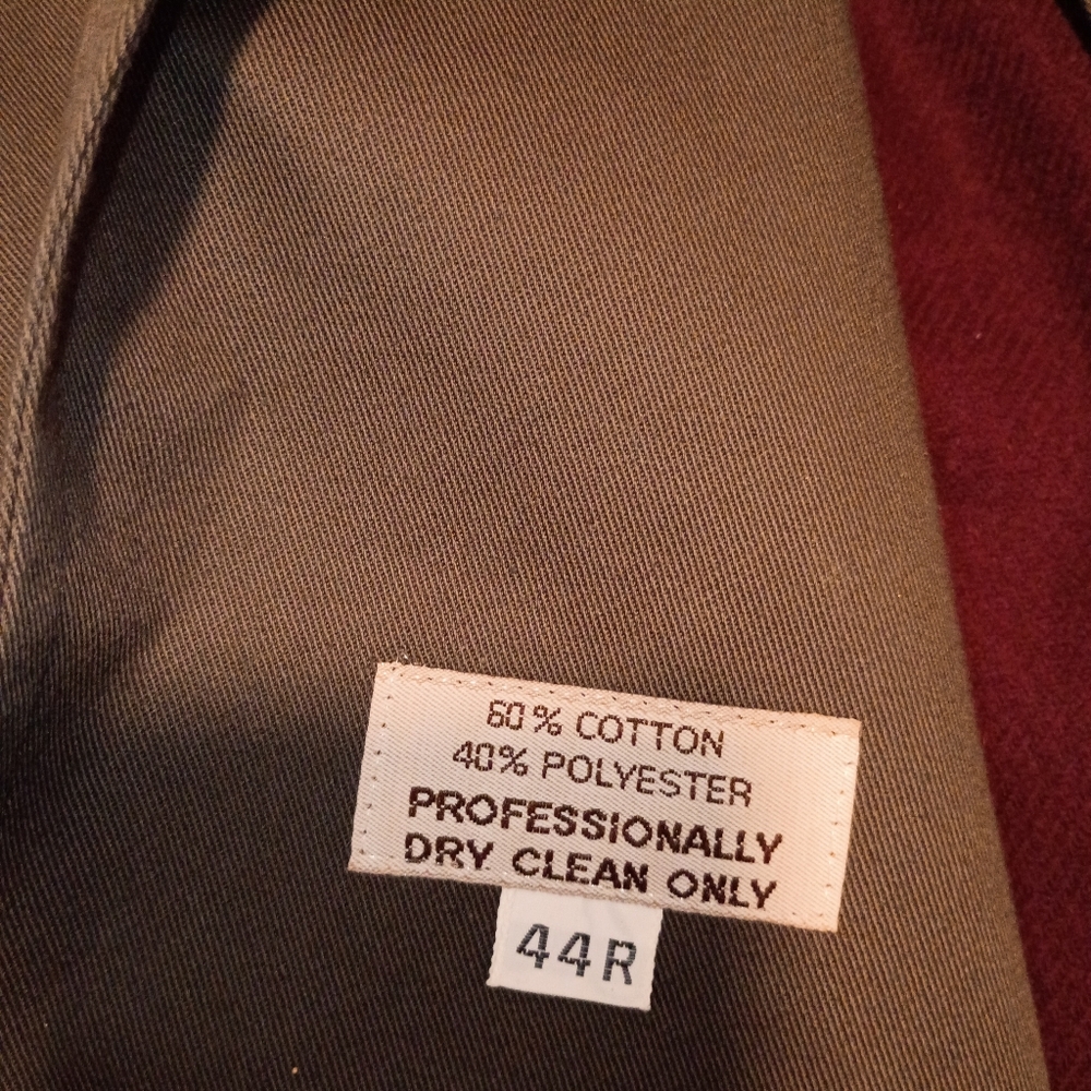 Authentic Vtg Christian Dior Le Connaisseur Trench Coat 44R Taupe Grey - Picture 11 of 14